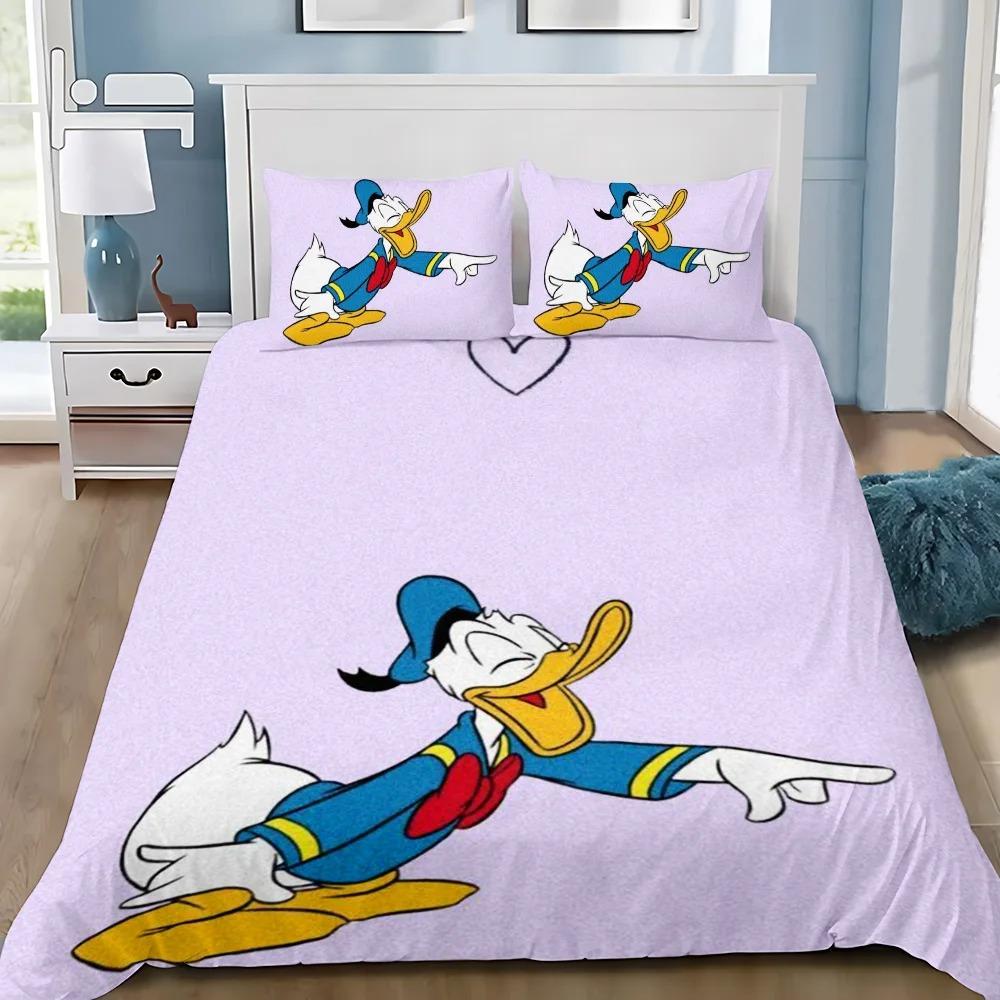 

Підковдра Наволочка Комплект Постільної Білизни Кумедний Дональд Дак Дорослий Хлопчик Дівчинка Декорація Спальні Дитячий Подарунок Односпальний Двоспальний Великий Розмір EU Single(135*200cm)3pcs