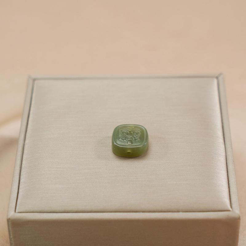 High Quality Natural Hetian Jade Round Beads - DIY Jewelry Accessories, Semi-finished.