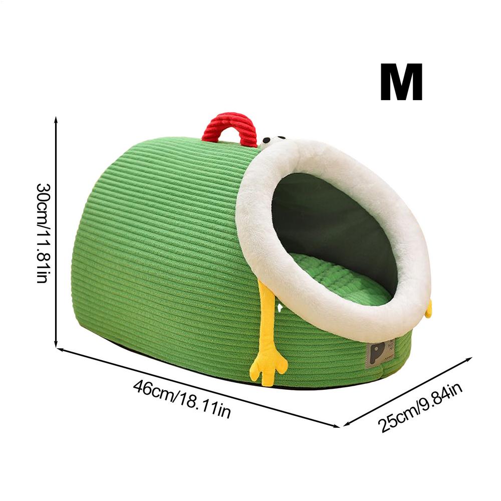 Cat Hideaway Bed Cave with Removable Cushion Winter Warm Cat Bed Pet House Kitten Cave for Small Pet Puppy Sleeping