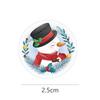 100-500Pcs Cartoon Merry Christmas Sticker Santa Adhesive Decorative Stickers for Xmas Gifts Envelop Seals Cards Packages