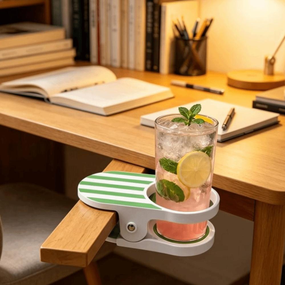 Multifunctional Drink Cup Holder Stable Portable Cup Holder Clip Clamp Holder Office Table
