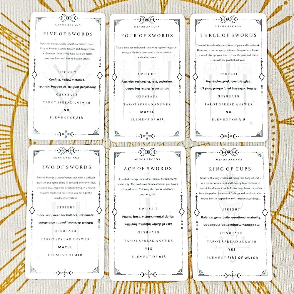 Tarot Cards Family Gathering Game Cards Classic Divination Tarot Deck Board Playing Game,Christmas and New Year Gifts
