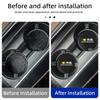 Car Coaster Carbon Mug Drinking Pad Cup Non-Slip Mat Accessories For Renault Koleos Kadjar Scenic Megane Sandero Grand Sill AA17