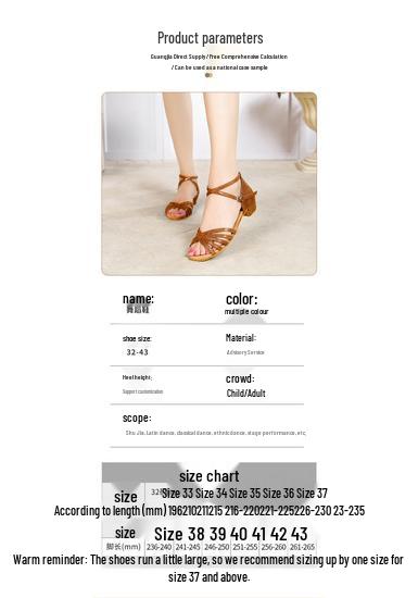 New Style Latin Dance Shoes for Beginners - Soft Sole Ballroom, Cha-Cha, Practice Shoes for Girls and Adults