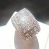 Exquisite Eight Hearts & Arrows Zircon Ring - European/American Fashion R5616