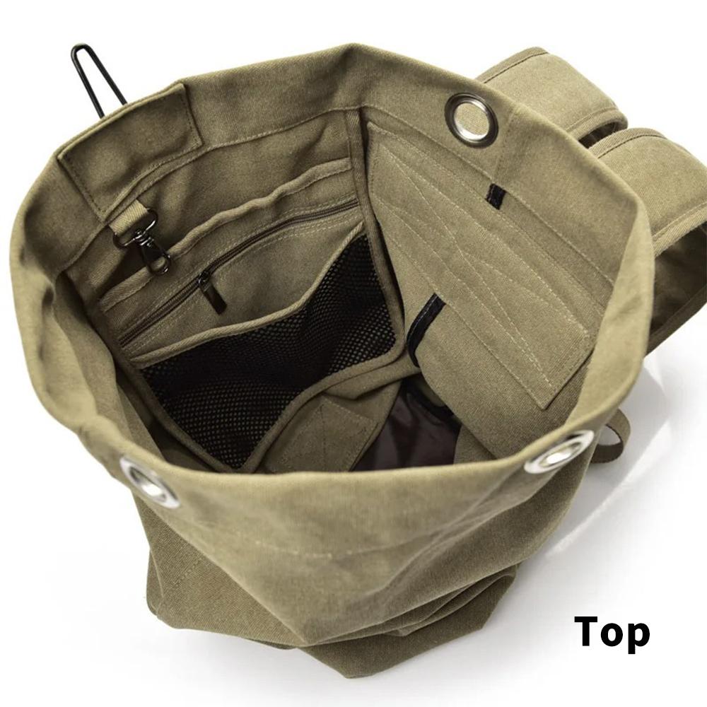 Large Travel Climbing Bag  Backpack Women Bags Canvas Bucket Bag Shoulder Sports Bag Male Outdoor