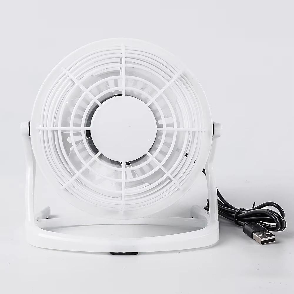 USB Silent Fan Desk Cooler for Laptop Notebook Desktop PC Office Summer Cooling Fan 4 Blades Rotatable USB Mini Fans Socket