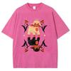 Cool Angel Demon Sheep T Shirts Unisex Washed Tees Men Women Short Sleeve T-shirts Cotton Streetwear T Shirts