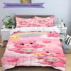 3pcs Duvet Cover Set (1*Duvet Cover + 2*Pillowcase, Without Core), Care Bears Print Bedding Set, Bedroom Decor, All‑Season, Birthday Gift
