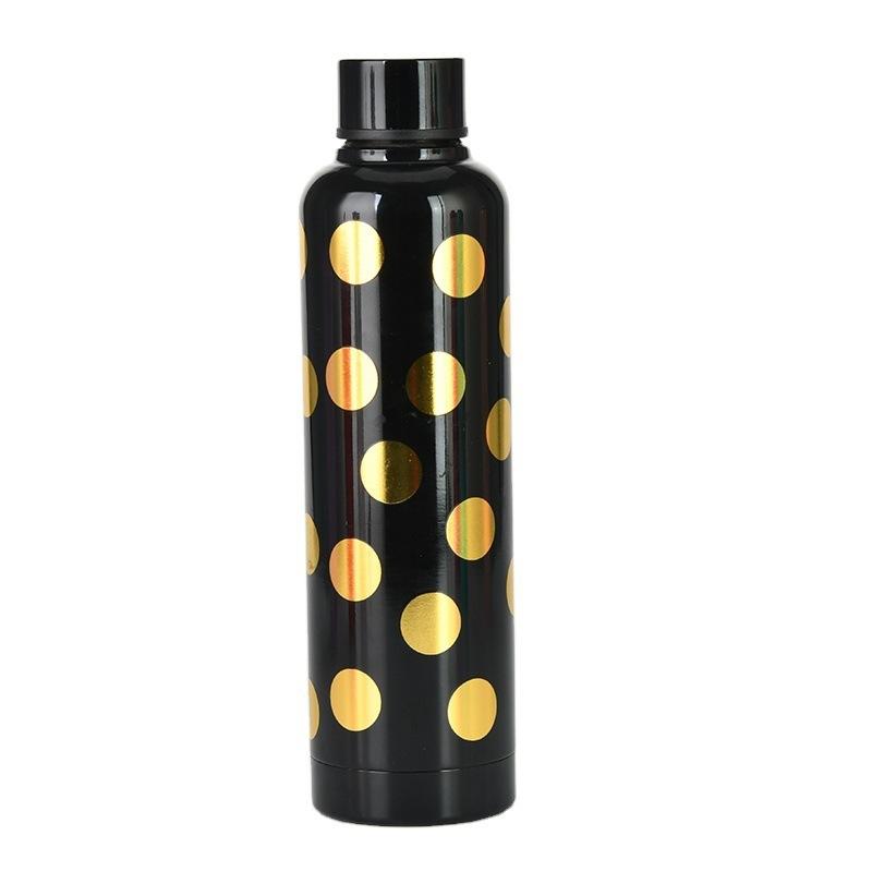 

Fashion And Creative Polka Dot Thermos Cup, 304 Stainless Steel Double-Layer Car Water Cup Can Be Ordered. 500ml чёрный