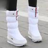 New Women's Thick Snow Boots Women's Warm Waterproof Zipper Boots Non-slip Plus Size Women's Shoes