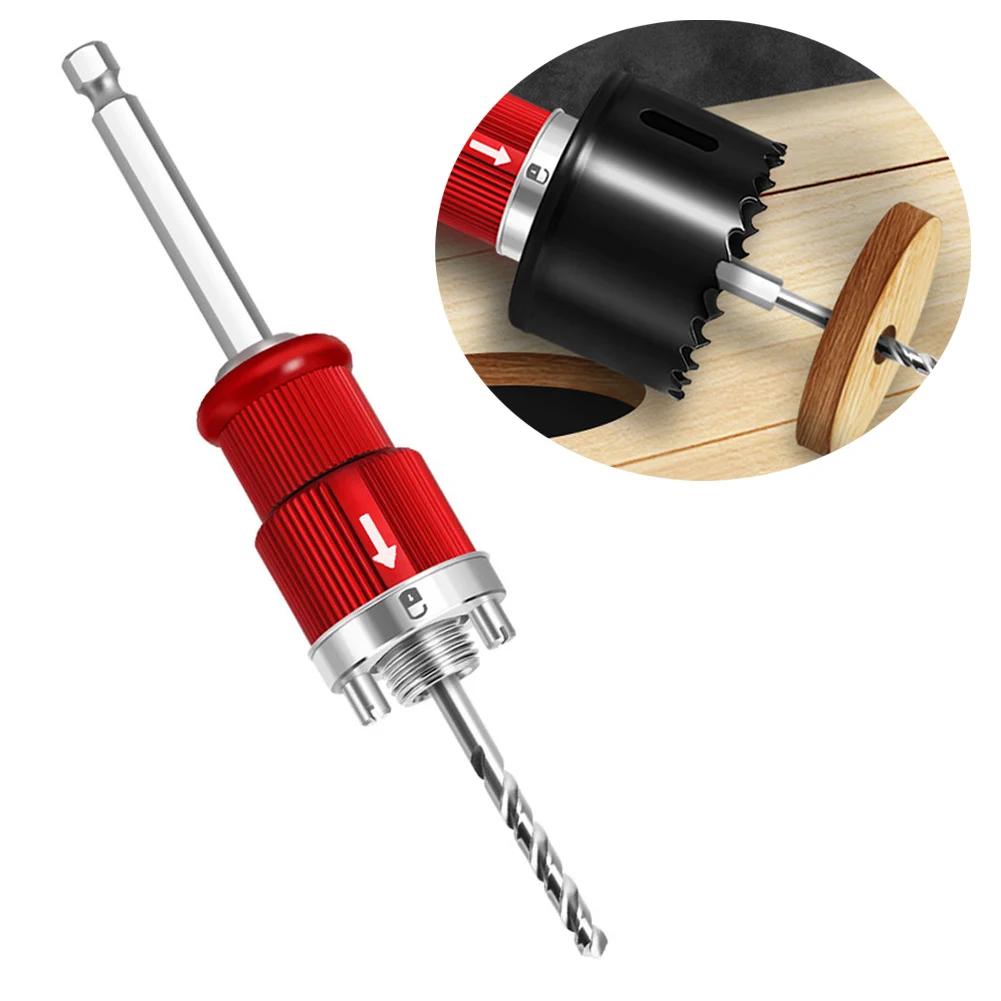 Woodworking Holes Saw Metal Quick Stripper With Locking Extension Pole, 16mm Woodworking Tool, 5/8" Thread, 10mm Shank