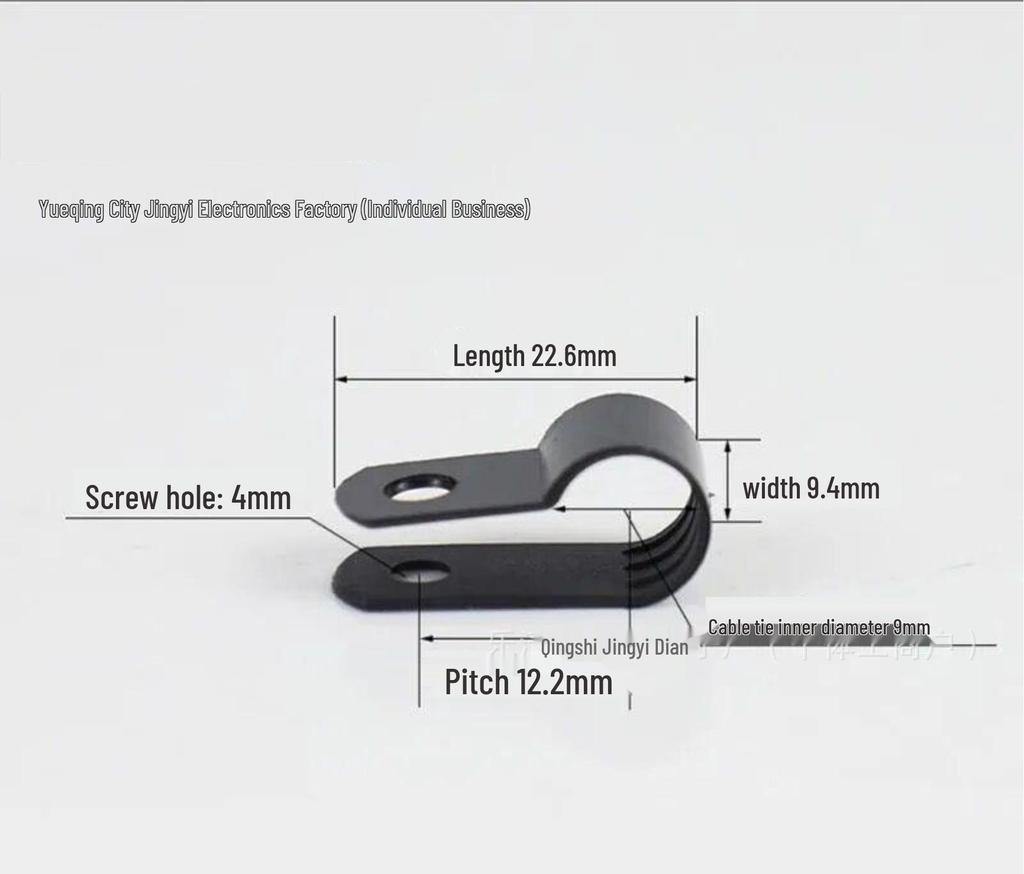 R-Type Plastic Nylon Draadklem U-Type Kabelbeheer Krimptang Vloergoot