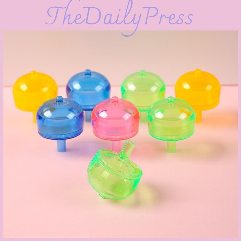 Toy Gyroscope Transparent Plastic Handheld Creative Gift Educational Children