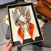 Silk scarf women's neck new scarf with coat 70 small square scarf scarf mother high-end scarf