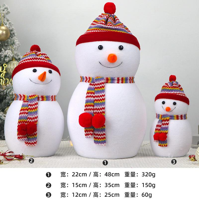 Christmas decorations snowman doll table top ornament Christmas gift Christmas tree accessories snowman