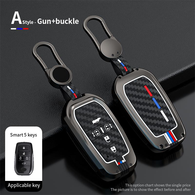 Auto Zinc Alloy Key Fob Cover Mount Chain Toyota Alphard Vellfire 2012 Previa Auto Key Fob Case Interior Accessories Auto Accessories