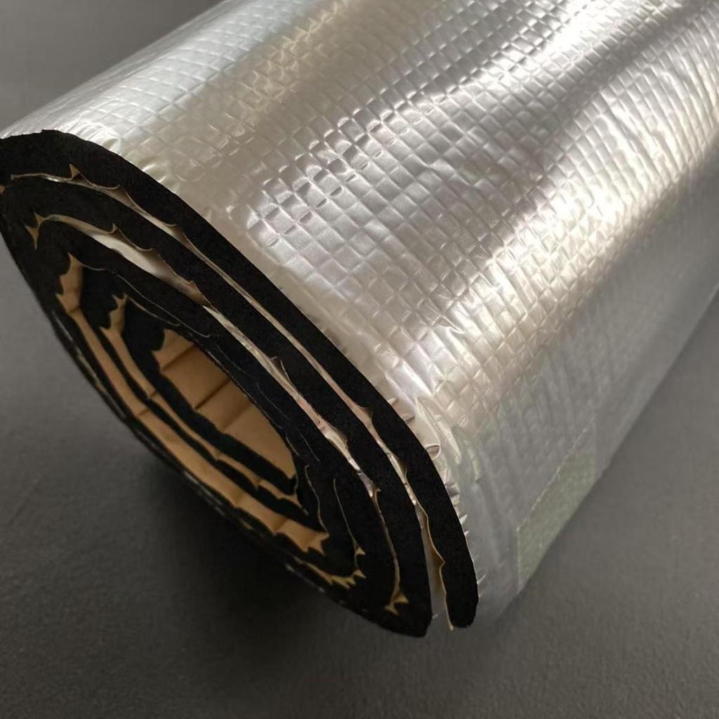 200cm x 50cm Aluminum Foil Car Audio Soundproof Insulation Pad - Self-Adhesive Heat Insulation Blanket