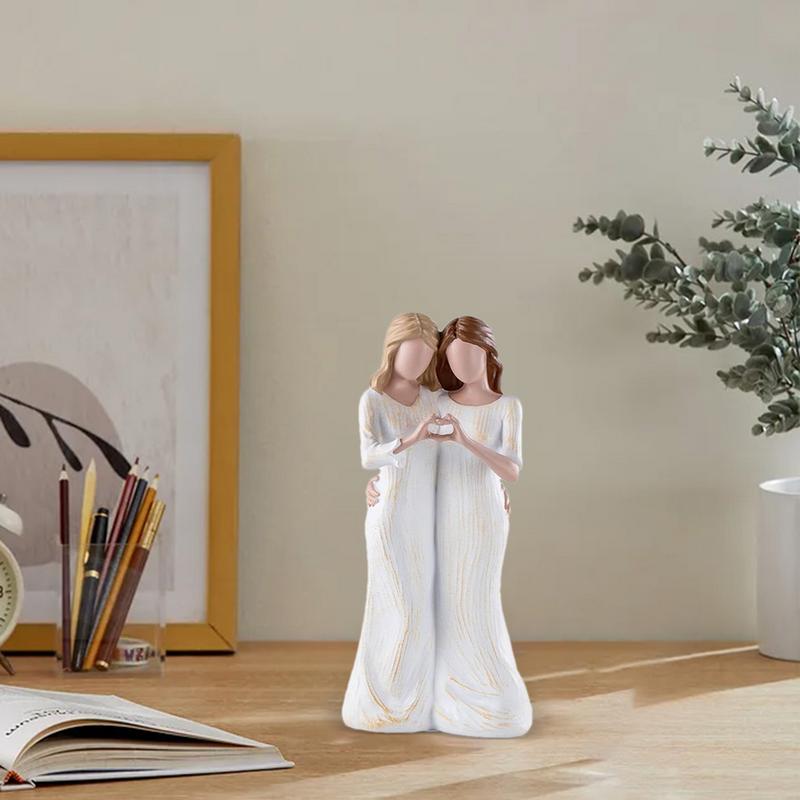 Mother And Daughter Statue Mom And Daughter Hugging Figurines Meaningful Family Moments Suitable For Home Bedroom Living Room