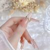 10Pcs Kawaii 3D Silver Gold Bowknot Bow Ballerina Girl Alloy Pearl Nail Art Diy Nails Accessories Decoration Charms