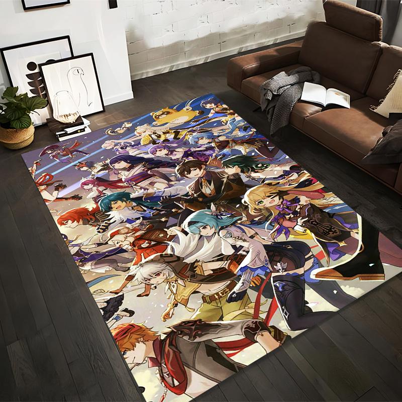 

Anime Character Print Carpet with Vibrant Fantasy Design for Home Decor Suitable for use as an anti-slip for living room bedroom sofas 40x60cm( 15x23in )