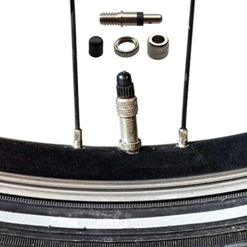 6Pcs Bike Valves Cores Bike Cores Valves Repair Tool Replacement Cores Valves Stem Replacement Bike Removal Tool