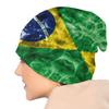 Coole Winter warme Damen Unisex Strickmützen Unisex Erwachsene brasilianische Flagge Skullies Beanies Caps Brasilien Motorhaube Hüte