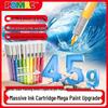 Snow White POMAC Liquid Acrylic Marker 4.5g, Large Capacity, Soft Tip, Child-Safe Drawing Pen DM91.