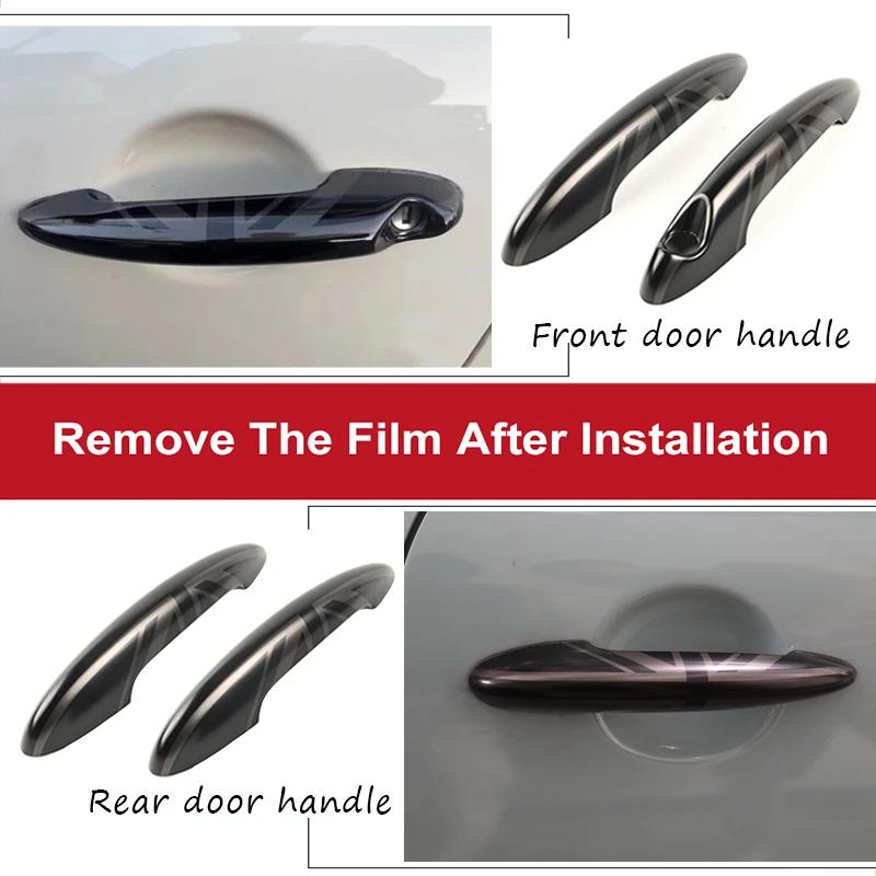 BFZ1 For MINI Cooper Rear View Side Mirror Shell Door Handle Case Cover R55 R56 R57 R58 R59 R61 Sticker Car Accessories