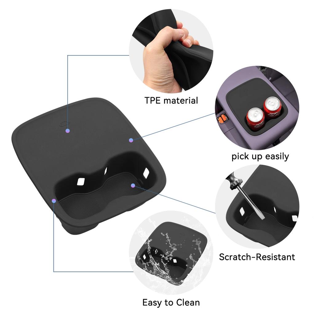 for Leapmotor B10/B01 2025 2026 Car Water Cup Holder The Second Row Drinks Cup Holder Armrest Storage Tray Accessories