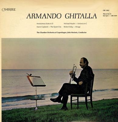 LP Record ARMANDO GHITALLA - Armando Ghitalla, Volume II CRS2823 Cambridge Recor US Classical Used