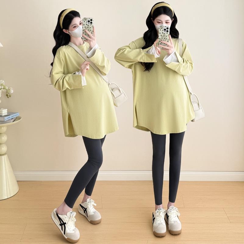 2026 Spring New Style Plus Size Loose Maternity T-Shirt - Trendy & Fashionable Chinese Design 3XL