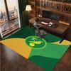 Norwich City Football Print Crystal Velvet Rug, Comfortable Water Absorbent Non Slip Indoor Floor Carpet