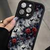 Bat Rose iPhone 17/17 Pro Max Case: Customized Personality Design, Compatible with 13/14 Pro/12