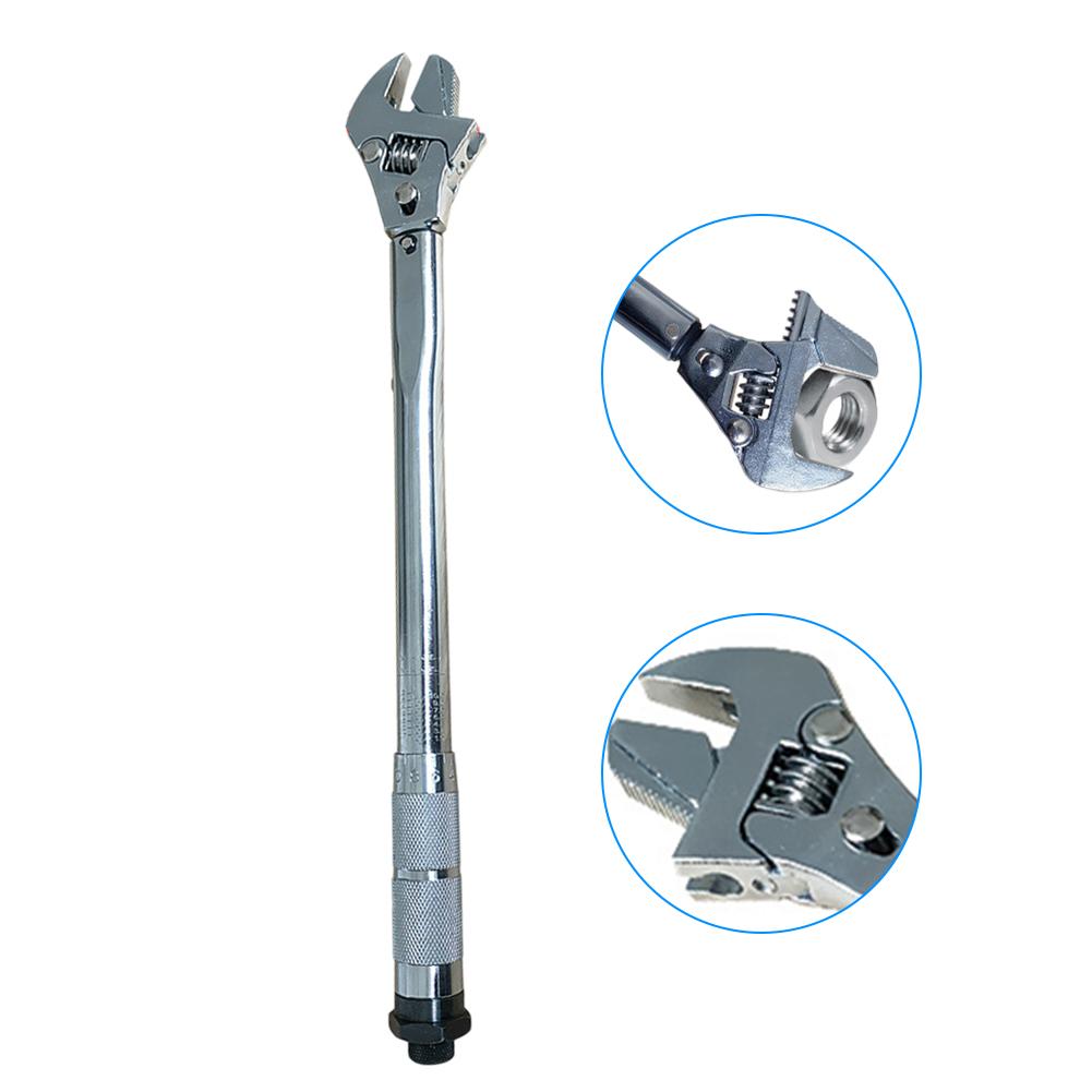 19-110N.m Torque Wrench Multifunctional Wrench Electroplated Finish Rotating Head 4-in-1 Multifunctional Accuracy ±0.1