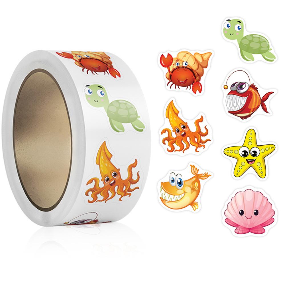 100-500Pcs Superior-Grade Cartoon High-Standard Marine Top-Grade Animal High-Standard Stickers Top-Grade For Top-Grade School Top-Grade