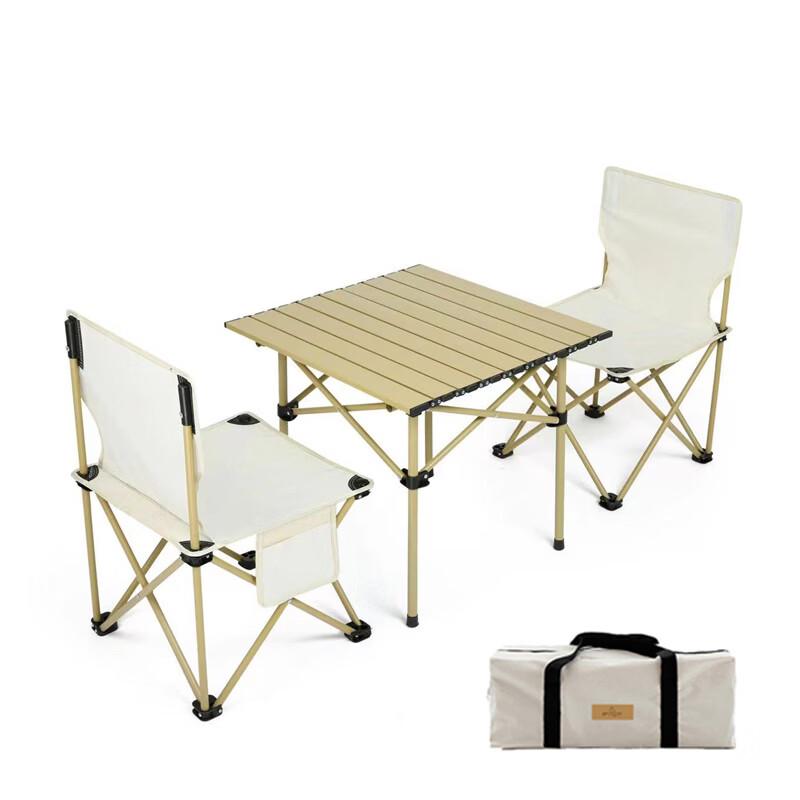 FTLY Folding Aluminum Alloy Table & Chair Set