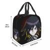 Anime Kokichi Ouma Danganronpa Game Insulated Lunch Bag for Women Children Portable Food Boxes Thermal Lunch Box Tote