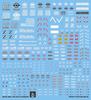 Fluorescent HG RG EG 1144 Robot MS Ensha Detail-Up Water-Transfer Decals (for HGUC 1144 MSZ-006 Z Gundam Zeta Gundam) [Used]