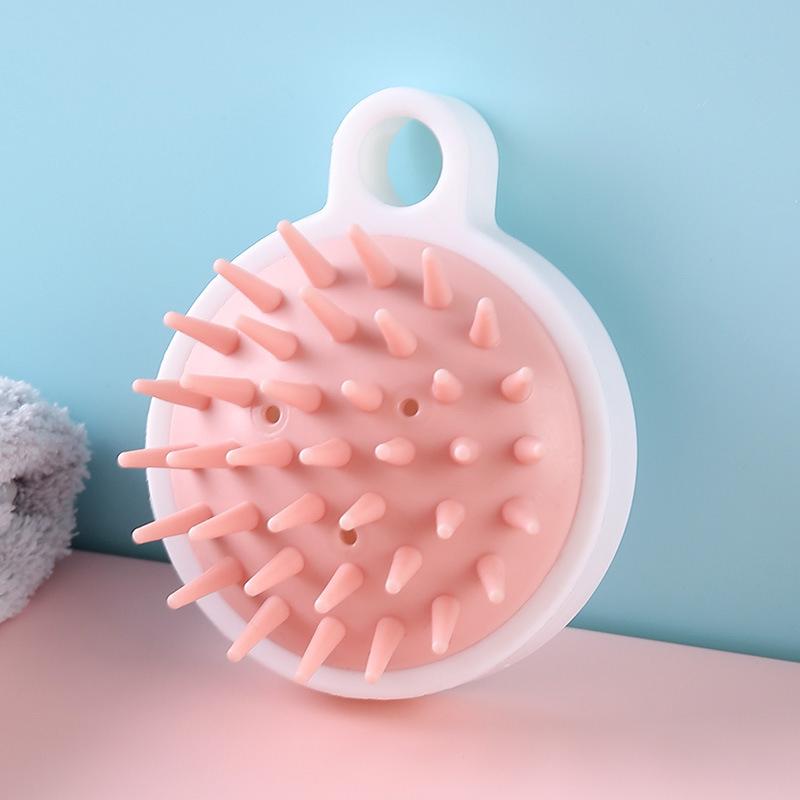 

Массажер для кожи головы Sculp Brush Bath Brush Air Bag Силиконовая щетка для шампуня Массажер для кожи головы для роста волос розовый