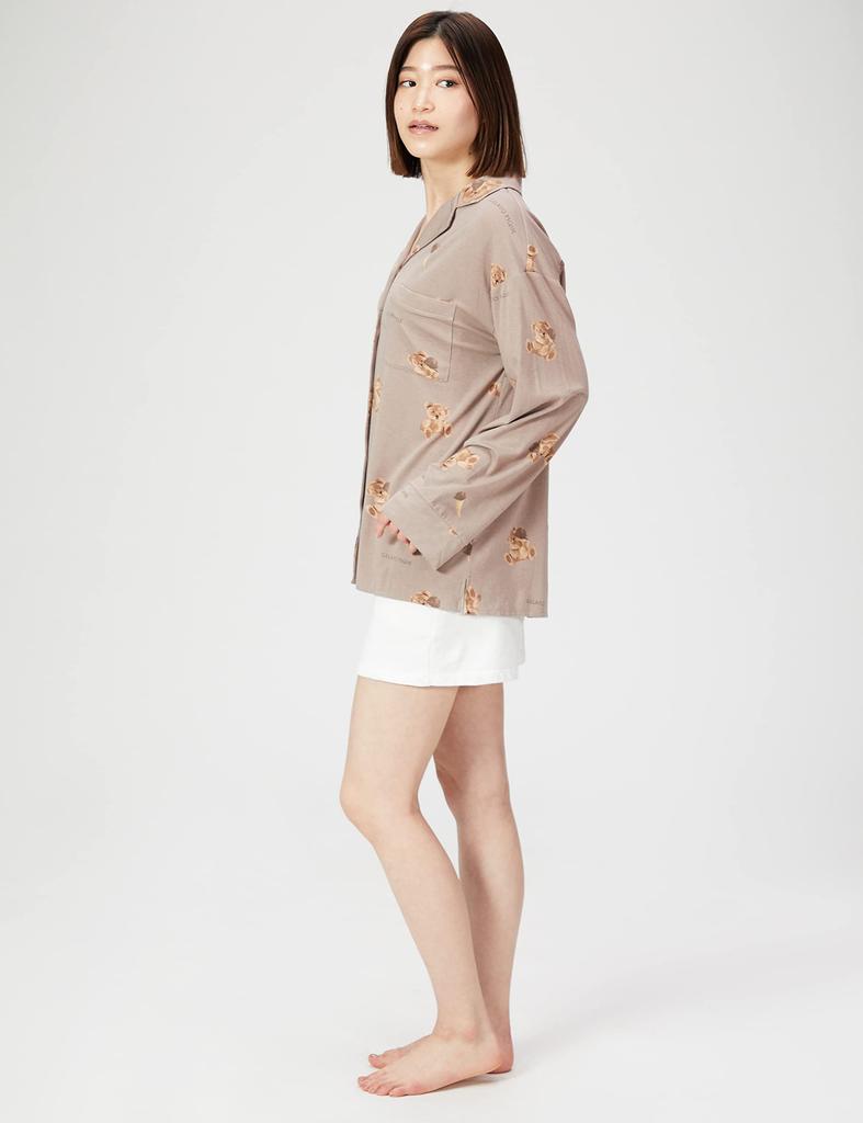 Gelato Pique Gelato Bär Print Hemd PWCT221208 Braun F Damen