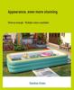 Inflatable Foldable Pool for Children and Adults - Perfect for Outdoor Summer Fun