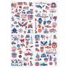Independence Day Tattoo Stickers Face Holiday Party Sweat Decorative Props Disposable Temporary Tattoo Stickers