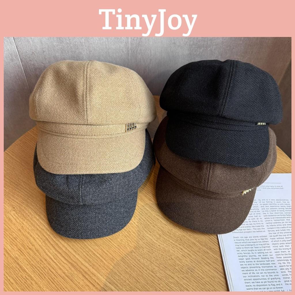 Color Letter Solid A Retro Beret Hat Ladies Polyester Fabric Accessory Fashion