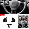 Accessoires de Voiture en ABS Cache-Volant Garniture Pour VW Golf 6 MK6 Passat B7 Jetta Bora CC Tiguan Caddy Touran Motif Fibre de Carbone