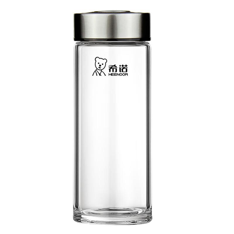 Xinuo 490ML Thickened Portable Single-Layer Glass Cup