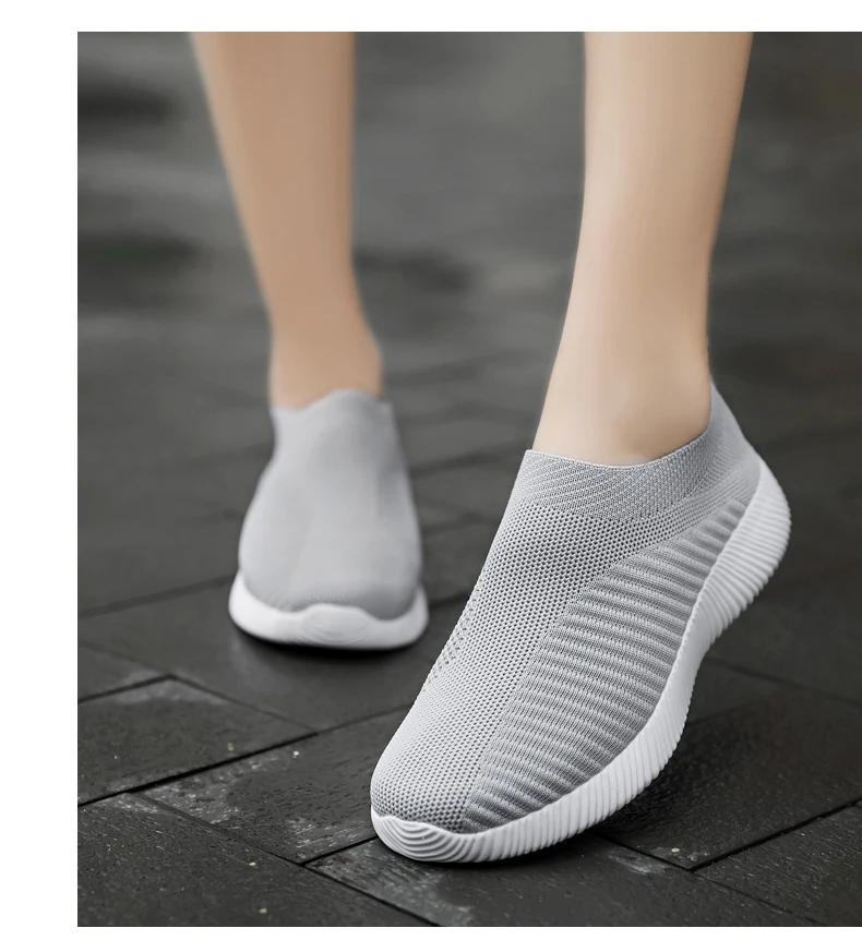 

Women Vulcanized Shoes Women Sneakers Slip on Flats Shoes Women Loafers Plus Size 42 Walking Flat 35