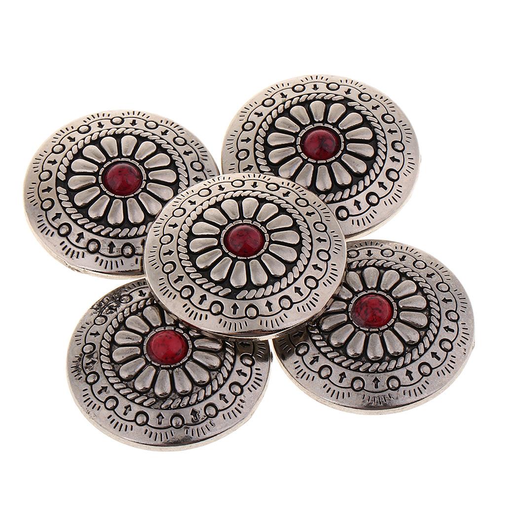 

Alloy Vintage Buttons Screw Back Large Fancy Button Covers for Clothes Knitting and Handbag Decoration DIY