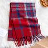 Autumn Cashmere Imitation Plaid Pashmina Tassel Scarf Men Women Thicken Warm Scarves Wraps Shawl Poncho Stole 30*180cm