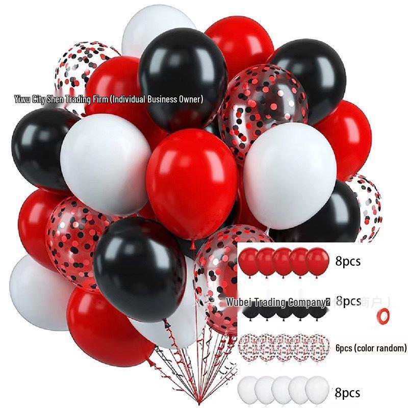 12-Zoll 35 Stück Pailletten-Konfetti-Ballons für Weihnachten, Halloween, Geburtstagsfeiern